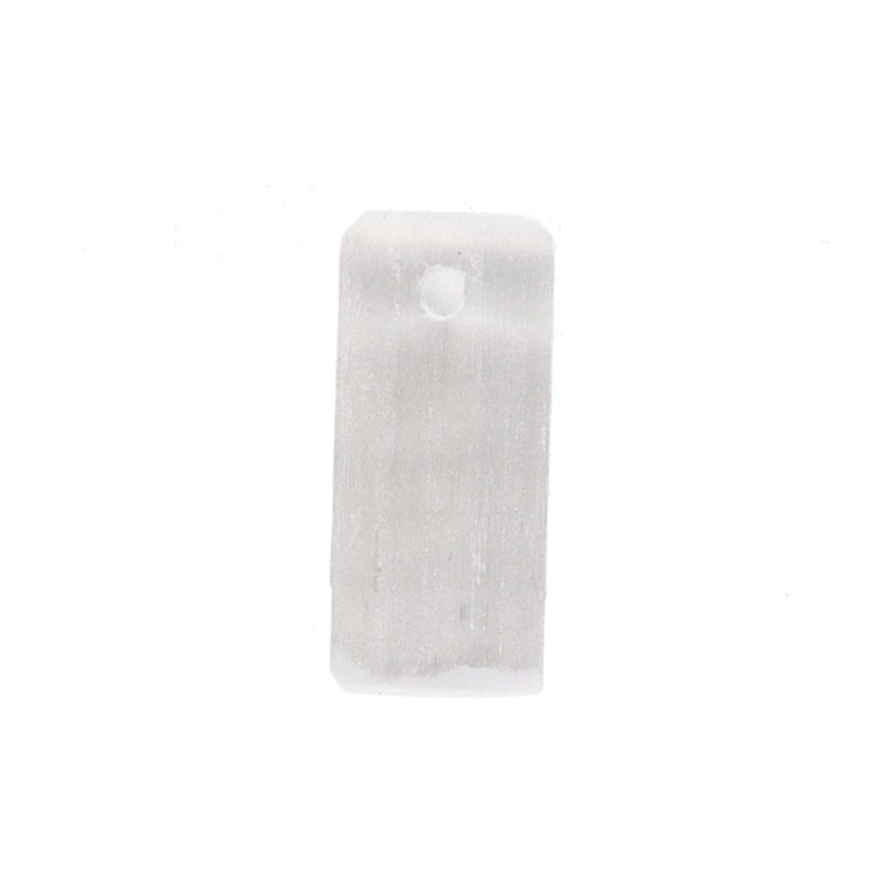 Pendente di Selenite Rettangolare con Foro