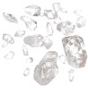 Quartzos em bruto de qualidade extra Herkimer