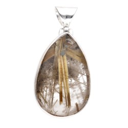 Pendente in Quarzo Rutilato in Argento Sterling 925 (23I)