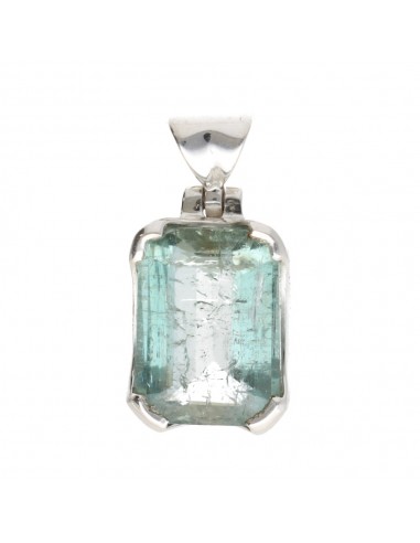 Blue Tourmaline Faceted Pendant in...