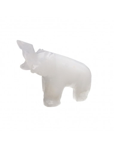 Grande famille d'éléphants en calcite...