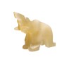 Famille de petits éléphants en calcite