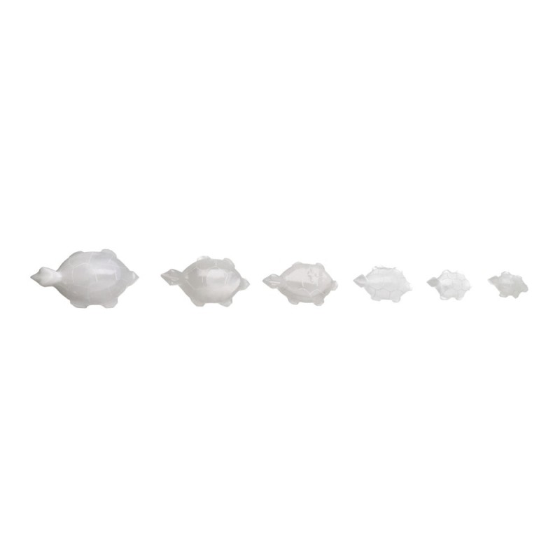 Famiglia di Tartarughe di Calcite Bianca