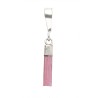 Pendentif en argent 925 Rubelite/Tourmaline rose brute -B