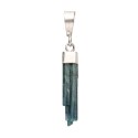 Ciondolo in Tormalina Blu Grezza in Argento Sterling 925 -B