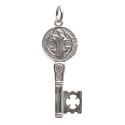 925 Sterling Silver Key of Saint Benedict Pendant
