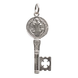 Pendentif Clé de Saint Benoît en argent 925
