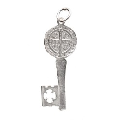 Pendentif Clé de Saint Benoît en argent 925