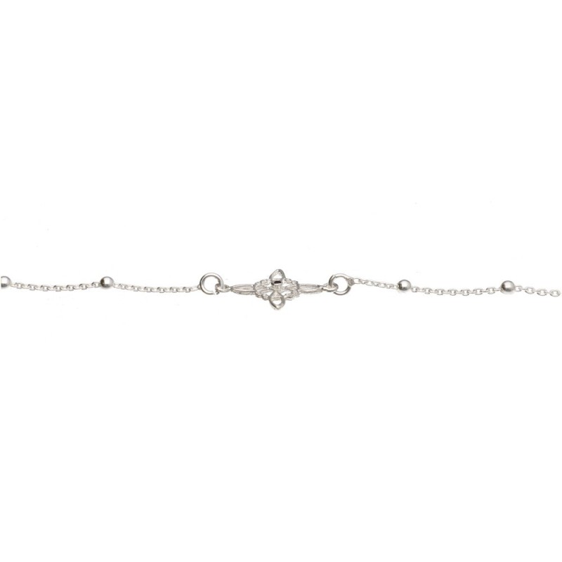 Bracciale Nodo di Strega con Palline in Argento Sterling 925 -B