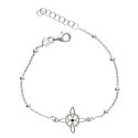 Pulsera Nudo de Bruja con Bolas en Plata de Ley 925 -B
