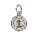 Mini medalha de São Bento em prata de lei 925