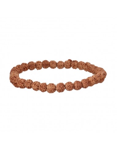 Bracciale di semi di Rudraksha da 6 mm.