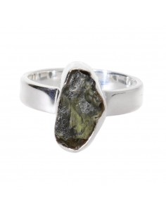 Moldavite Ring in 925...