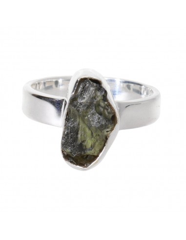 Anello di Moldavite in Argento...