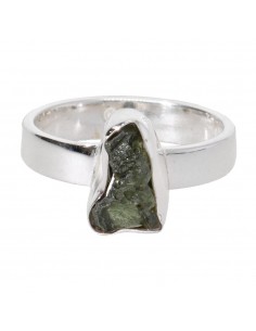 Moldavite Ring in 925...