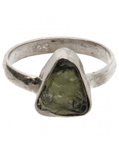 Anello di Moldavite in Argento...