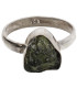 Anel Moldavite em Prata de Lei 925 (2 - 2.9gr)