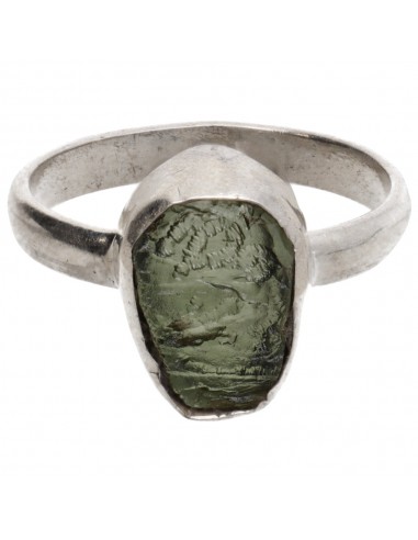 Anello di Moldavite in Argento...