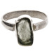 Anello in Moldavite in Argento Sterling 925 (2 - 2.9gr)