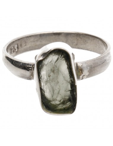 Anillo de Moldavita en Plata de Ley...