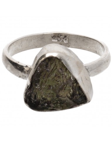 Anillo de Moldavita en Plata de Ley...