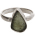 Anillo de Moldavita en Plata de Ley 925 (3 - 3.9gr)