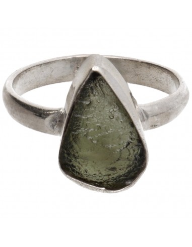 Anel Moldavite em Prata de Lei 925 (3...