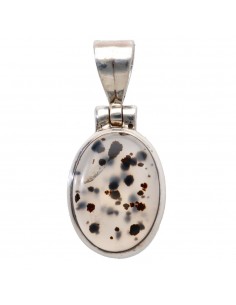 Dendritic Agate Pendant in...