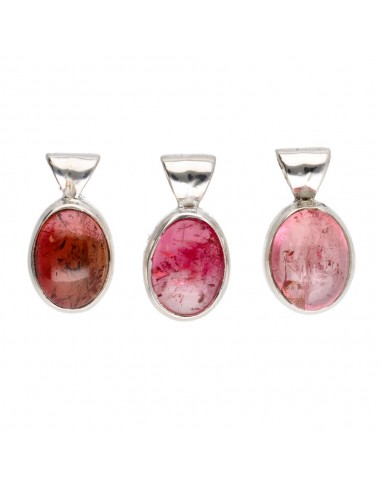Pink Tourmaline Pendant in 925...