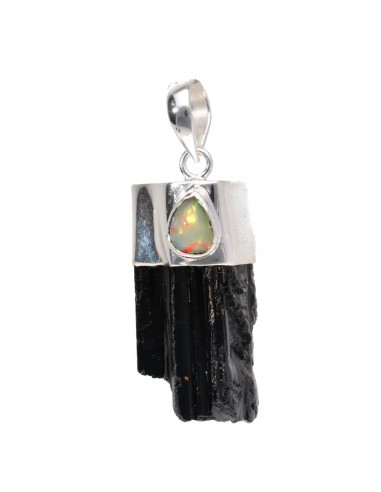 Pendentif Tourmaline noire avec...