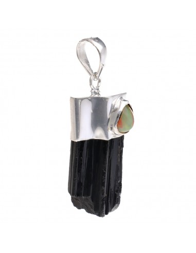 Pendentif Tourmaline noire avec...