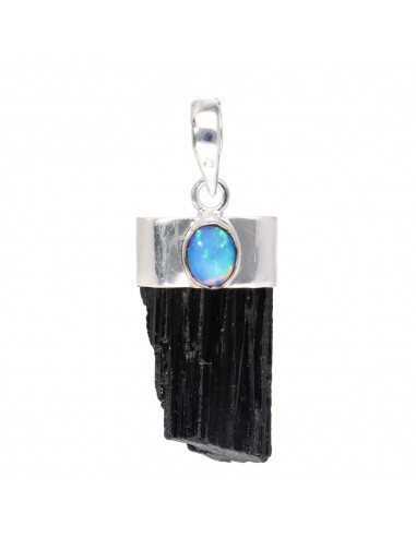 Pendente Turmalina com Opala Oval em...