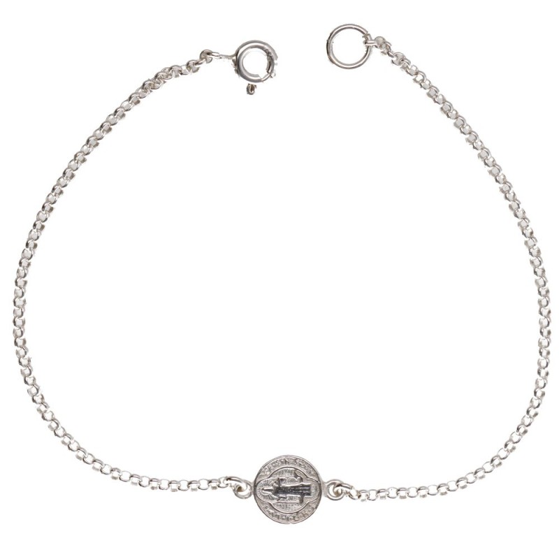 Bracciale di San Benedetto in Argento Sterling 925