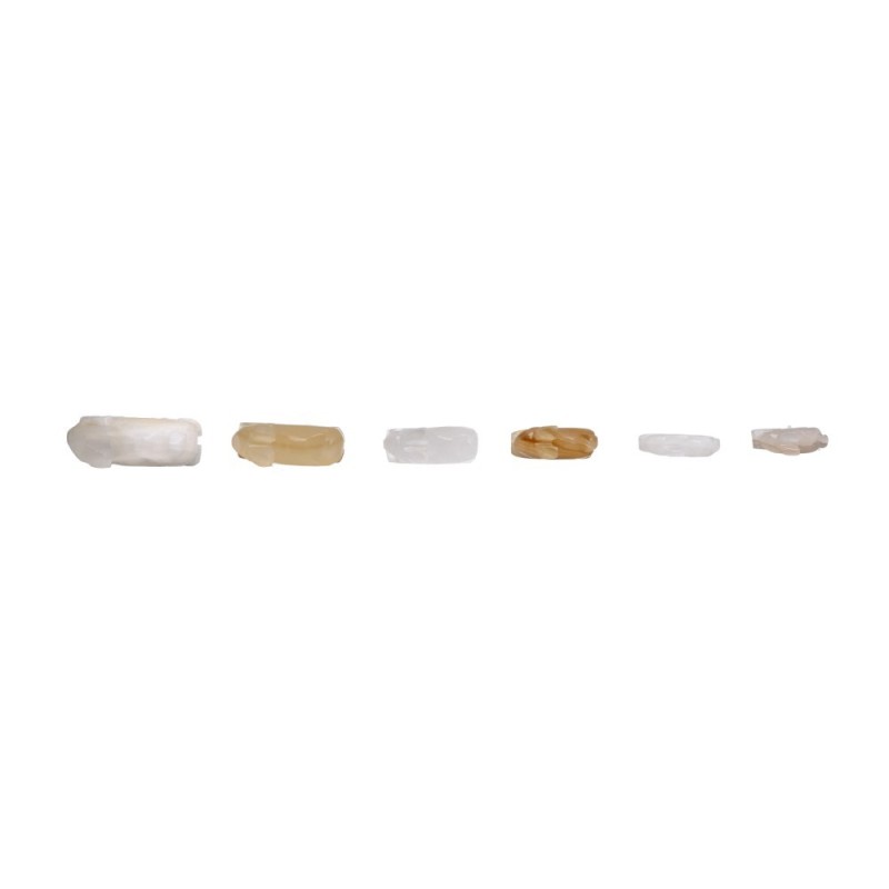 Famiglia di Conigli Calcite Multicolore
