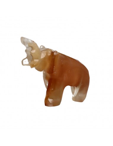 Famiglia di Elefanti in Calcite...