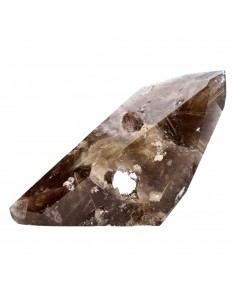 Quartz Rutilé Fumé Poli (CR8)