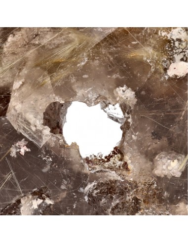 Polished Smoky Rutilated Quartz (CR8)