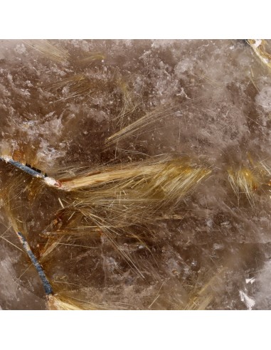 Polished Smoky Rutilated Quartz (CR10)