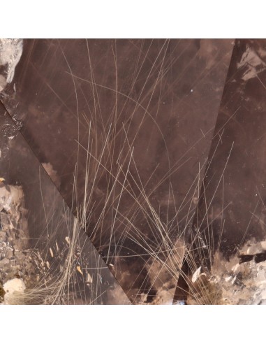 Polished Smoky Rutilated Quartz (CR16)