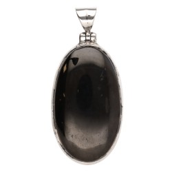 Ciondolo in Shungite in Argento Sterling 925 (63J)