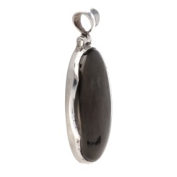 Ciondolo in Shungite in Argento Sterling 925 (63J)