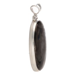 Ciondolo in Shungite in Argento Sterling 925 (67J)