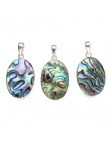 925 Sterling Silver Abalone Pendant