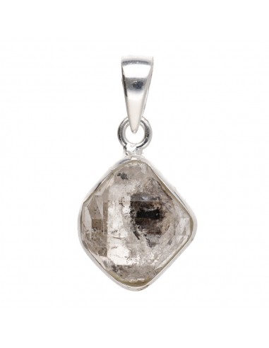 Herkimer Quartz Bezel Pendant in...