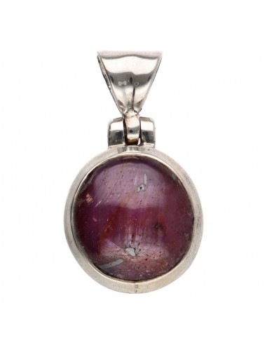 Star Ruby Pendant in Sterling Silver 925