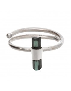 Anello di Tormalina Blu in...