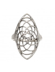 Bague allongée Fleur de vie...