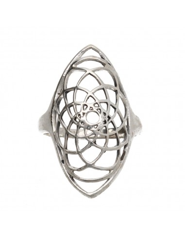 Anello Fiore della Vita Allungato -...
