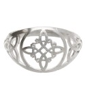 Anillo Nudo de Bruja y Nudo Celta en Plata de Ley 925