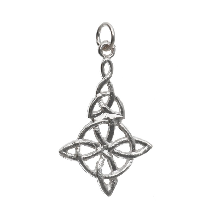 Pendente Nodo di Strega Doppio in Argento Sterling 925
